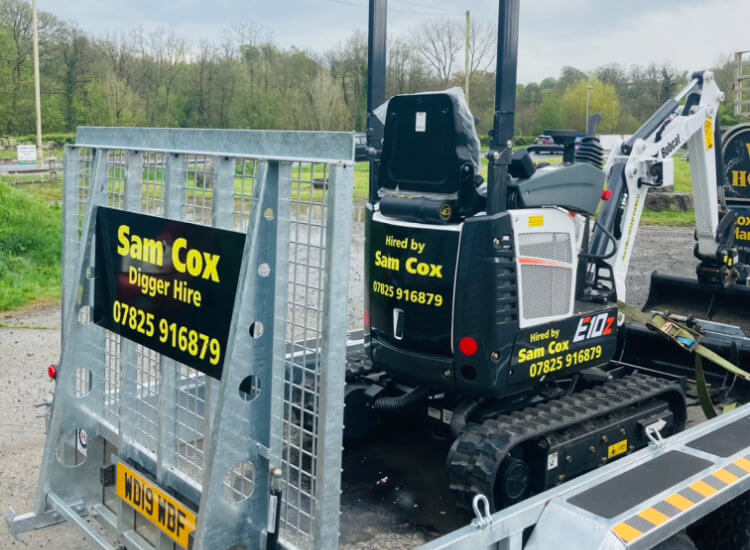 mini digger hire Barnstaple
