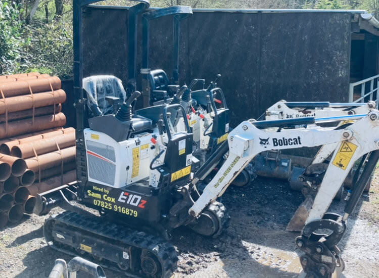 Bideford mini digger hire North Devon