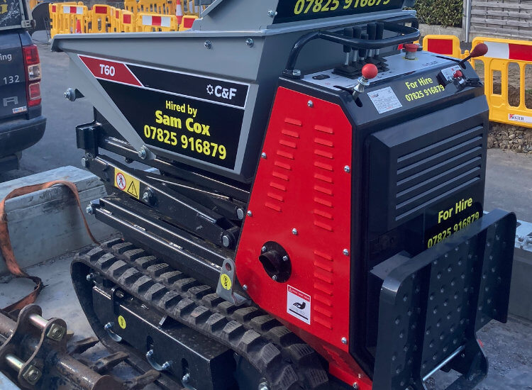 mini digger hire Bideford