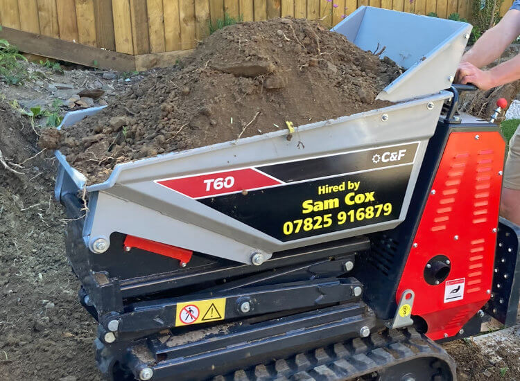 mini digger hire Bideford